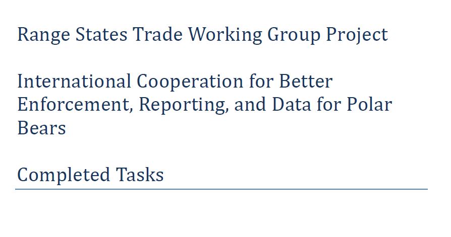 Final RS Trade Working Group Project Completed Tasks